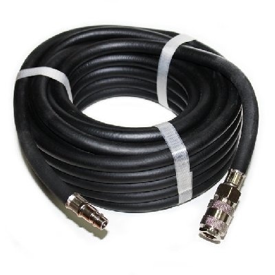 Шланг резиновый 8ммх13ммх10м с быстроразъемами армир.(черный) Русский Мастер фото 1