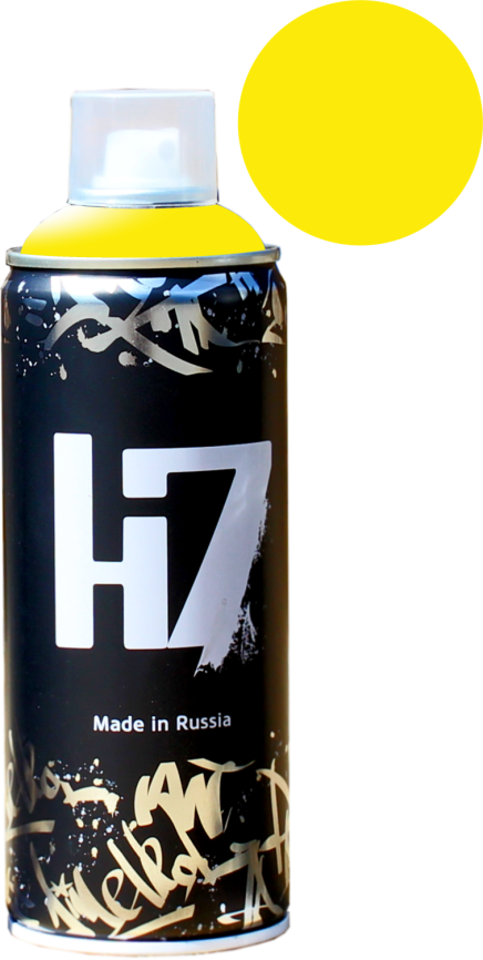 Эмаль флуоресцентная желтая аэрозоль H7 520мл фото 1