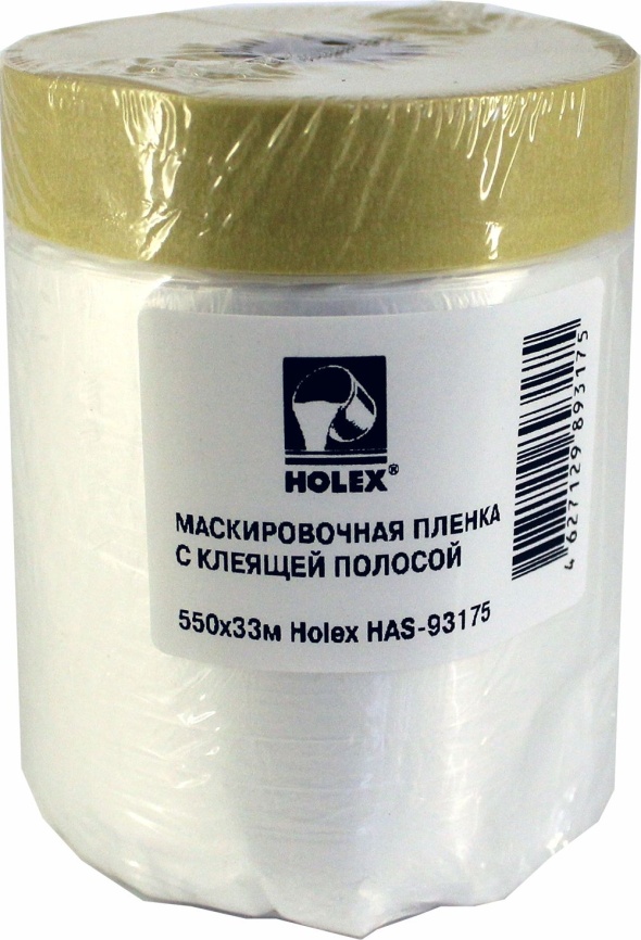 Пленка маскировочная со скотчем в рулоне 550х33м Holex фото 1