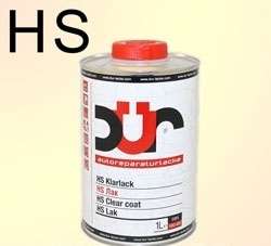 Лак DUR HS 2+1 (1л) D323 прозрачный высококачественный + Отвердитель DUR HS (0,5л) D220 фото 1
