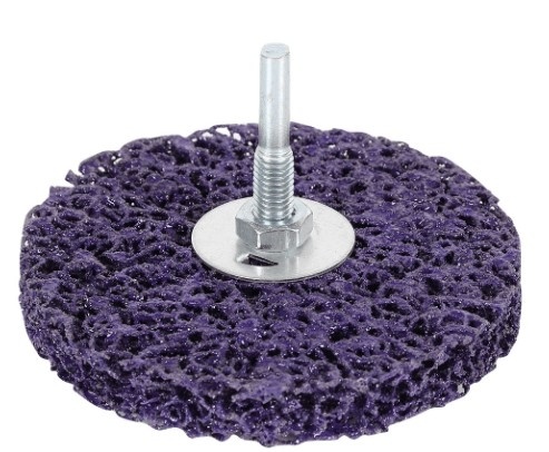 Диск шлифовальный "коралл" для "болгарки" 125мм фиолет (мягкий) фото 2