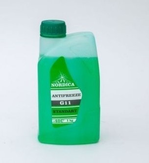 Антифриз NORDICA G11 (-40С) зеленый 1кг фото 1