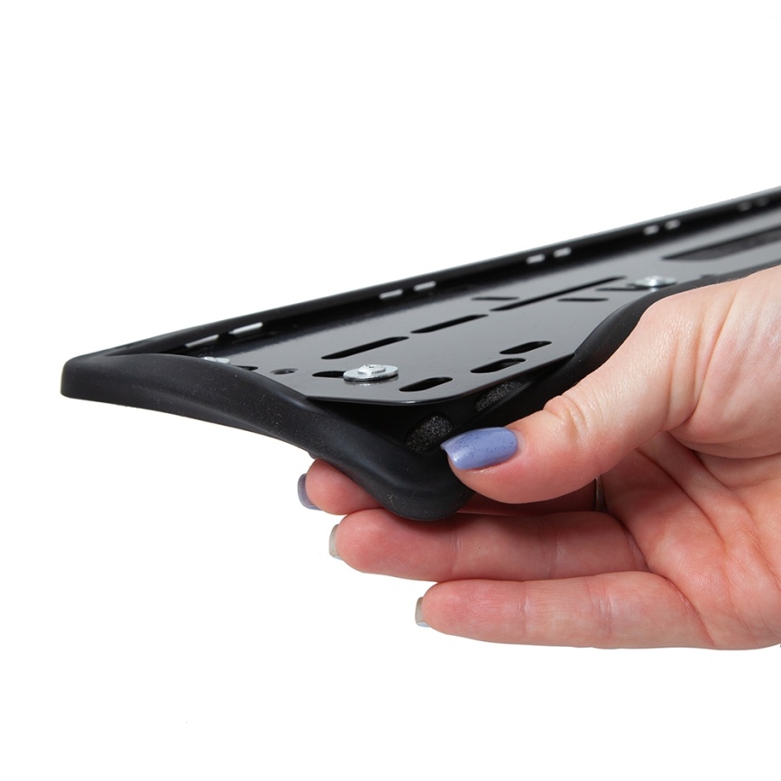 Рамка номера силиконовая черная фото 1