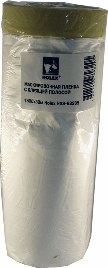 Пленка маскировочная со скотчем в рулоне 1800х33м Holex фото 1