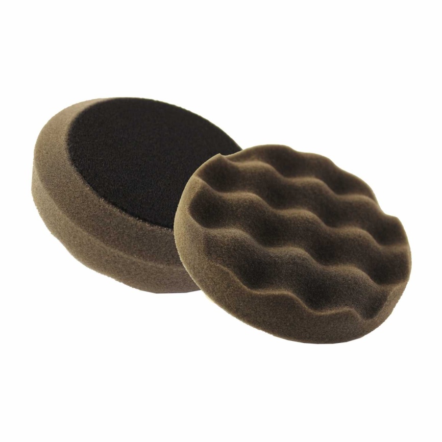 Полировальник поролоновый 100x30мм UFO Shine Protect мягкий рельефный черный H7 фото 1