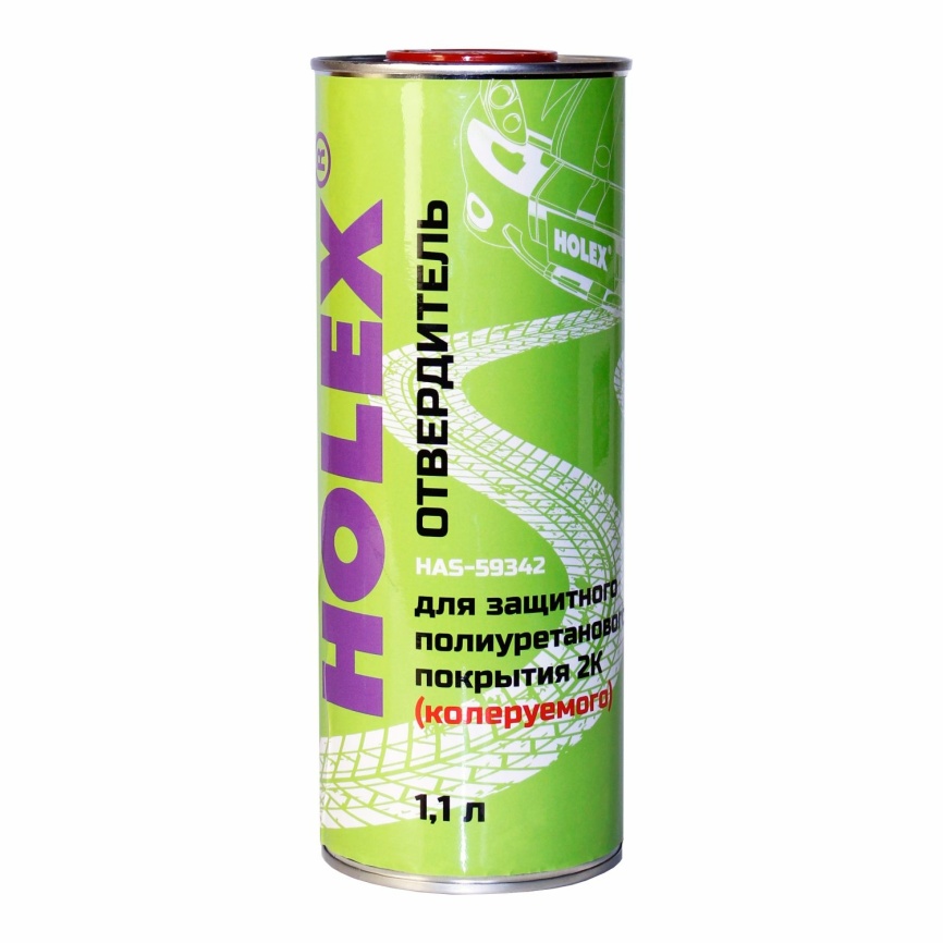 Отвердитель для защитного полиуретанового покрытия высокой прочности колеруемого 1:4 1,1л HOLEX фото 1