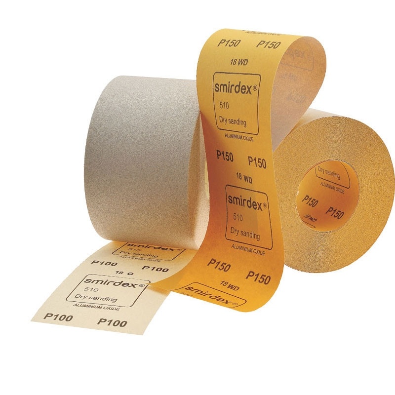 Абразивная бумага Р60 в рулонах SMIRDEX 510 White 116мм (1м) фото 1