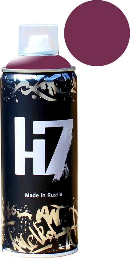 4004 Бордово‐фиолетовый - краска для граффити H7 520мл фото 1