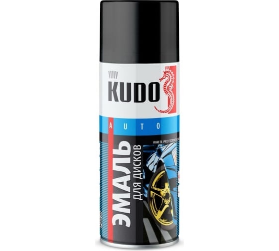 Эмаль для дисков черная 5203 KUDO глянец фото 1