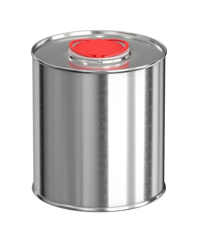 Банка металл 1л. круглая, с крышкой берикап 42мм фото 1