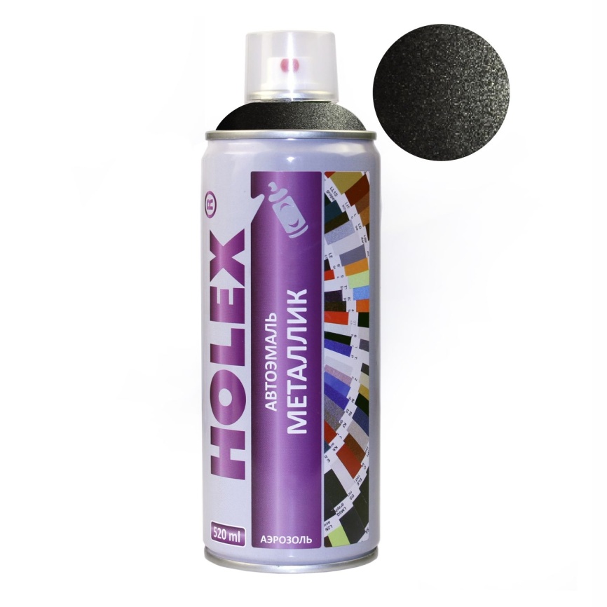 676 Черная жемчужина металлик автоэмаль аэрозоль 520мл HOLEX фото 1