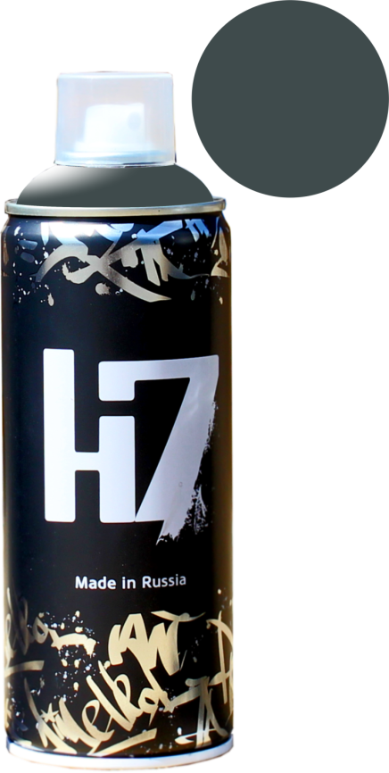 7011 серое железо  - краска для граффити H7 520мл фото 1